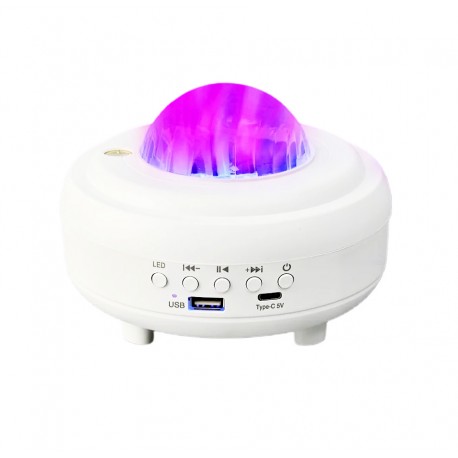 Проектор-Ночник Северное сияние Лунные огни с Bluetooth колонкой и MP3 плеером  оптом