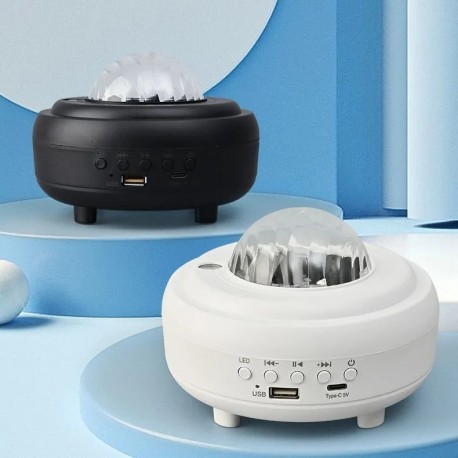 Проектор-Ночник Северное сияние Лунные огни с Bluetooth колонкой и MP3 плеером  оптом-4