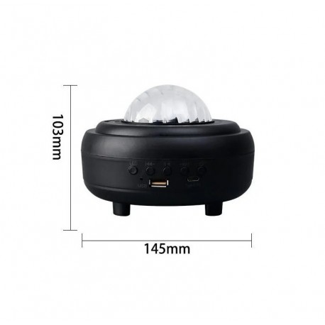 Проектор-Ночник Северное сияние Лунные огни с Bluetooth колонкой и MP3 плеером  оптом-3