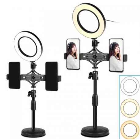 Селфи лампа настольная 2 в1 WS-868  оптом-1