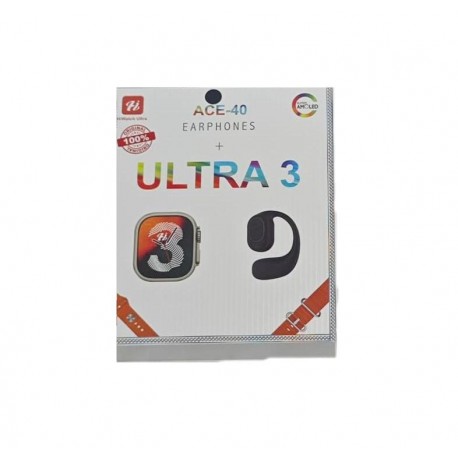Умные спортивные часы АСЕ-40 ULTRA 3 EARPHONES с одним наушником-1