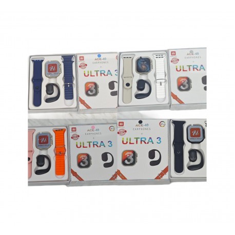 Умные спортивные часы АСЕ-40 ULTRA 3 EARPHONES с одним наушником-2