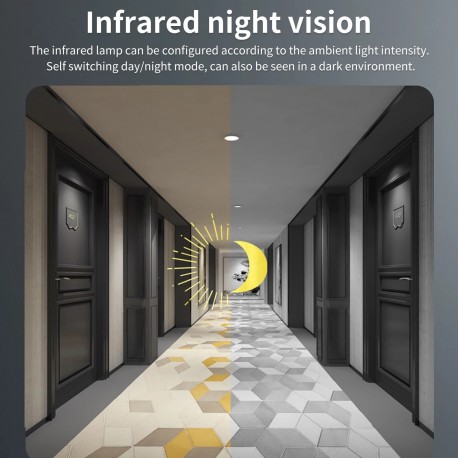 Беспроводной Умный Видеодомофон Wi-Fi HD-камера с ИК-датчиком движения  оптом-10