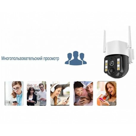 Беспроводная 4G IP поворотная камера видеонаблюдения 840SS 3MP на солнечной батареи с датчиком движения  оптом-2