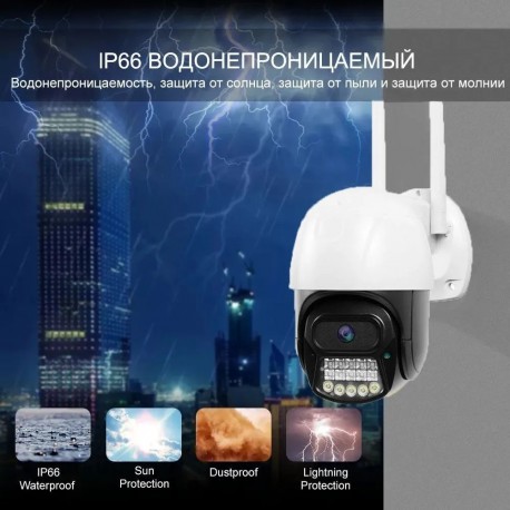 Цифровая Уличная Беспроводная IP-Камера Видеонаблюдения V380 PRO 4G LTE с датчиком движения  оптом-5