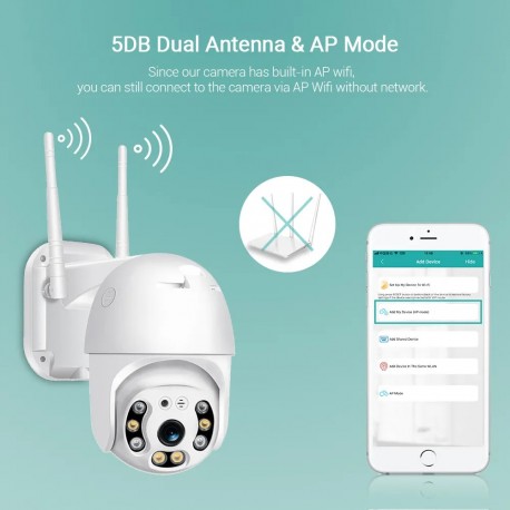 IP-камера наружного видеонаблюдения ONVIF панорамная 4G WiFi HD1080P видео H.265x  оптом-10