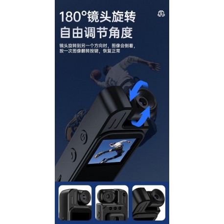 Мини карманная экшн-камера, Full HD, с ночным видением и Wi-Fi-4