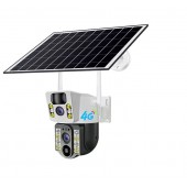 Беспроводная PIR IP-камера V380 наружная 4 МП 4G PTZ с датчиком движения, на солнечной батарее 