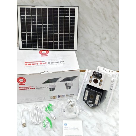 Беспроводная PIR IP-камера V380 наружная 4 МП 4G PTZ с датчиком движения, на солнечной батарее  оптом-5