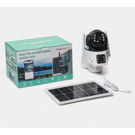 Уличная поворотная 4G IP-камера с солнечной панелью и и батареей 5 МП  оптом-1