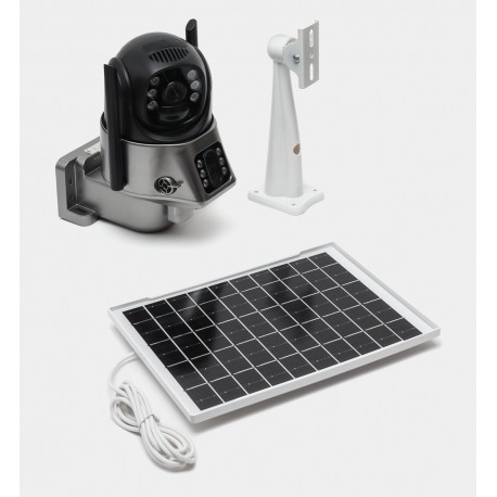 Уличная поворотная 4G IP-камера с солнечной панелью и и батареей 5 МП  оптом-2