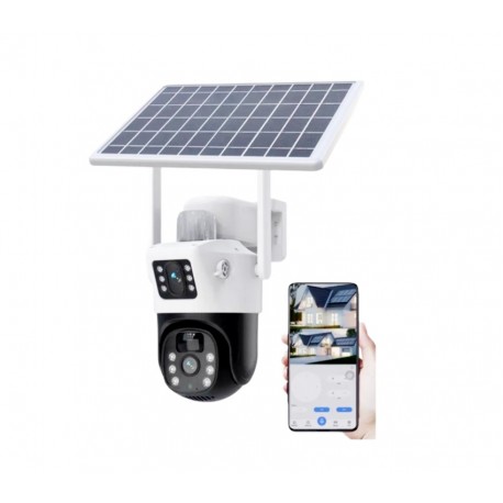 Уличная поворотная 4G IP-камера с солнечной панелью и и батареей 5 МП  оптом