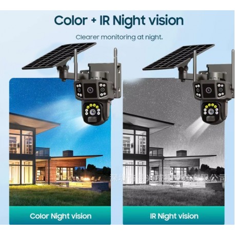 Видеокамера уличная xTriple sereens Camera loor solar с тремя экранами-5