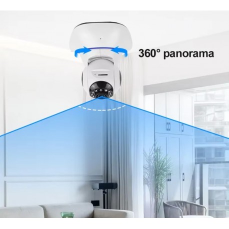 Беспроводная уличная поворотная IP камера видеонаблюдения WIFISMART  оптом-6