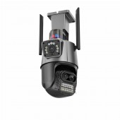 Наружная камера видеонаблюдения WI-FI Bluetooth V380 2К с сигнализацией