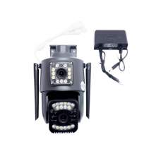 Уличная беспроводная видеокамера WIFi Smart Net Camera V380 Pro 4G с двойным объективом и с SIM-картой