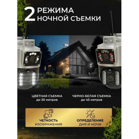 Наружная Беспроводная IP камера AC08 4G, дальность 30 м, на солнечной батарее-3