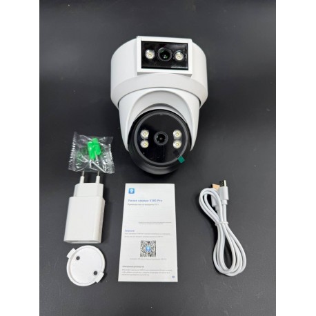 Наружная видеокамера SC01 Smart Camera V380 Pro 1080P со звуком и светом-3