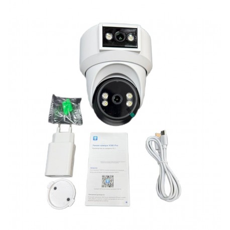 Наружная видеокамера SC01 Smart Camera V380 Pro 1080P со звуком и светом-2