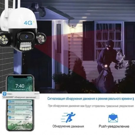 Уличная многофункциональная IP камера видеонаблюдения 3G, 4G LTE  оптом-4
