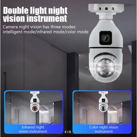 V380 Wi-Fi IP-камера с двумя объективами 1080P  оптом-7