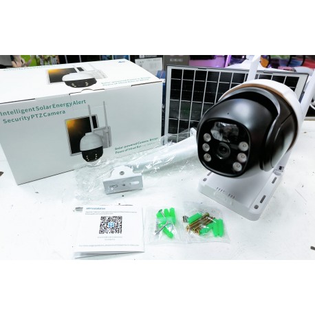 Видеокамера 4G V380Pro наружного наблюдения WiFi на солнечной батареи-4