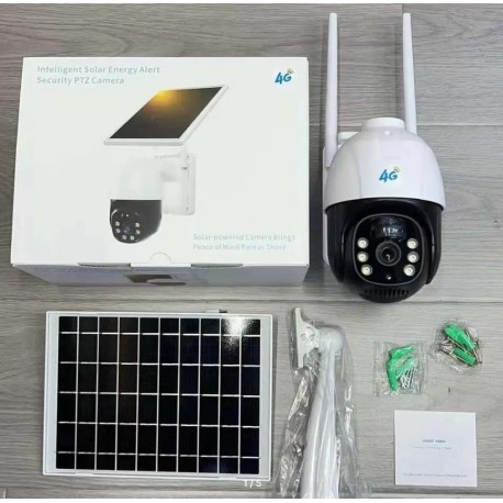 Видеокамера 4G V380Pro наружного наблюдения WiFi на солнечной батареи-5