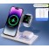Беспроводное зарядное устройство 3 в 1 Wireless Charger 15W с возможностью управления