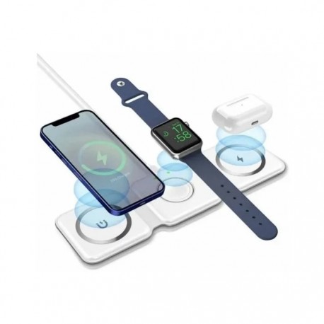 Беспроводное зарядное устройство, док-станция Magnetic Wireless Charger 3in1  оптом-2
