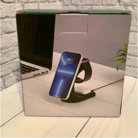 Беспроводное зарядное устройство iPower 3 в 1 с технологией Magsafe  оптом-8