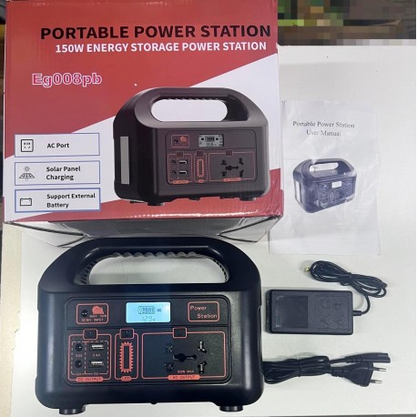 Портативный генератор Eg008pb с светильником  оптом-6