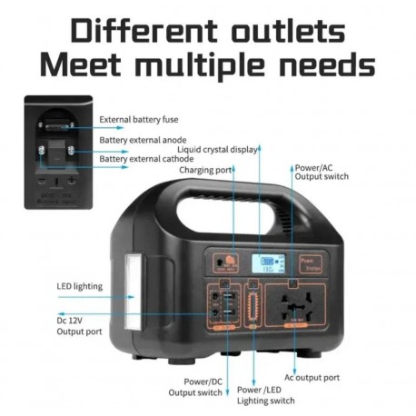 Портативный генератор Eg008pb с светильником  оптом-2