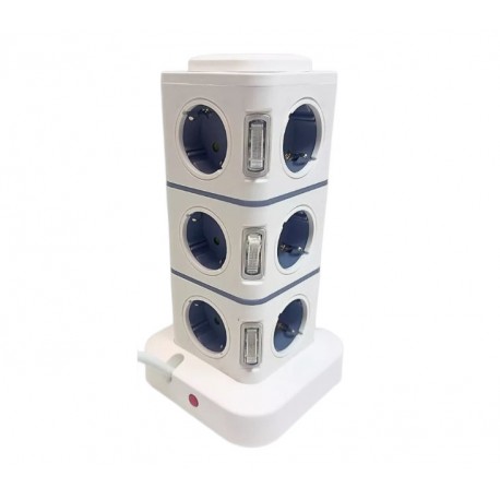 Сетевой фильтр CCL YING Башта 2500Вт 250В длина провода 2 м, 12 евророзеток-2