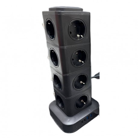 Сетевой фильтр CCL YING Башта 2500Вт 250В длина провода 2 м, 16 евророзеток-3