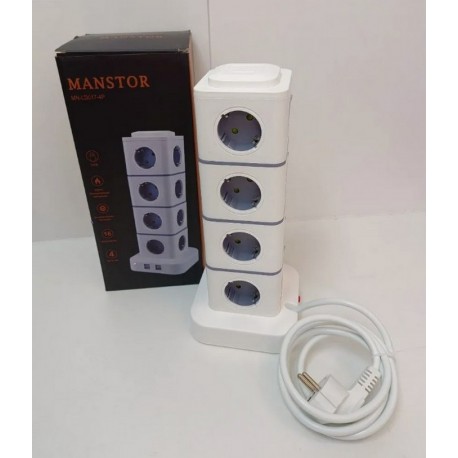 Сетевой фильтр CCL YING Башта 2500Вт 250В длина провода 2 м, 16 евророзеток-4