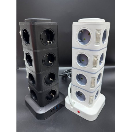 Сетевой фильтр CCL YING Башта 2500Вт 250В длина провода 2 м, 16 евророзеток-7