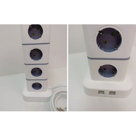 Сетевой фильтр CCL YING Башта 2500Вт 250В длина провода 2 м, 16 евророзеток-6