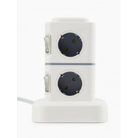 Сетевой фильтр CCL YING Башта 2500Вт 250В длина провода 2 м, 8 евророзеток-4