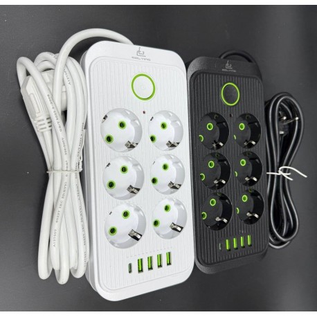 Сетевой удлинитель CCL-025U 6 розетки, кабель 3 м-4