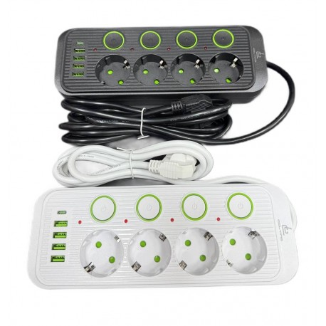 Сетевой удлинитель CCL-038U 4 розетки, кабель 7 м-1