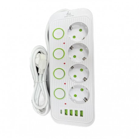 Сетевой удлинитель CCL-038U 4 розетки, кабель 7 м-2