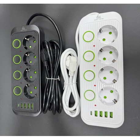 Сетевой удлинитель CCL-038U 4 розетки, кабель 7 м-4