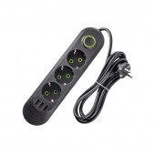 Удлинитель сетевой CCL YING CCL-021U 500В, 3 порта USB, 3 розетки