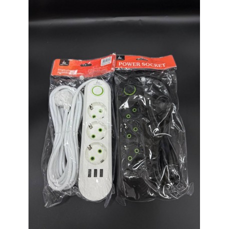 Удлинитель сетевой CCL YING CCL-021U 500В, 3 порта USB, 3 розетки-4