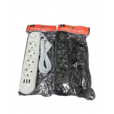 Удлинитель сетевой CCL YING CCL-021U 500В, 3 порта USB, 4 розетки-3