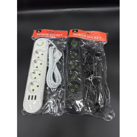 Удлинитель сетевой CCL YING CCL-021U 500В, 3 порта USB, 4 розетки-4