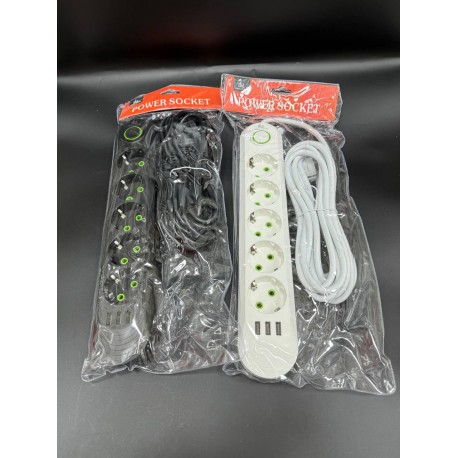 Удлинитель сетевой CCL YING CCL-021U 500В, 3 порта USB, 5 розетки-4