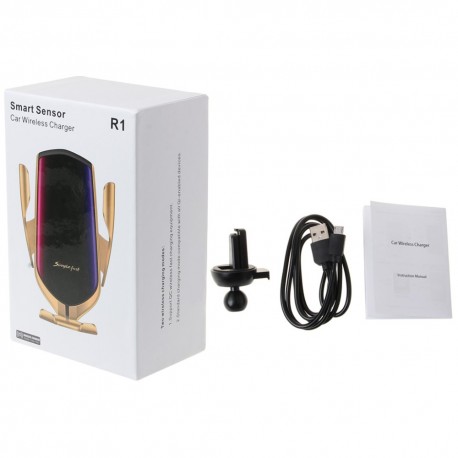 Автомобильная зарядка держатель с сенсорным датчиком Smart Sensor Car Wireless R1  оптом-8
