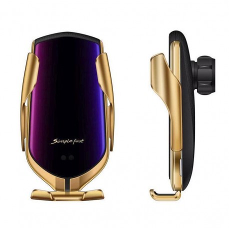 Автомобильная зарядка держатель с сенсорным датчиком Smart Sensor Car Wireless R1  оптом-1