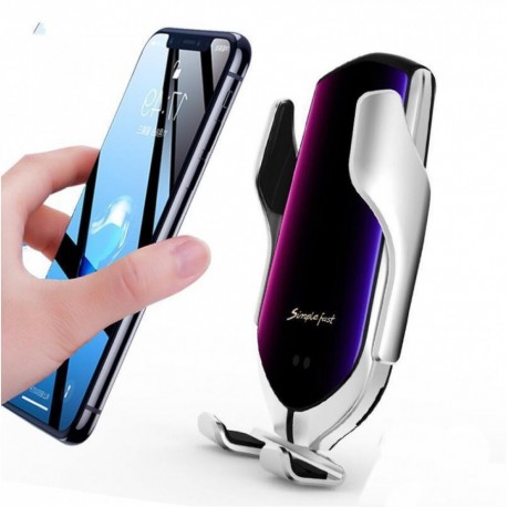 Автомобильная зарядка держатель с сенсорным датчиком Smart Sensor Car Wireless R1  оптом-4